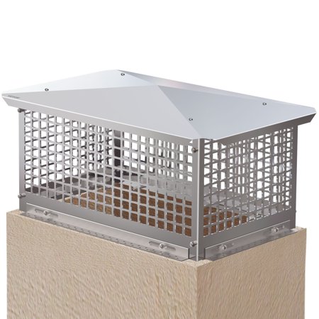 Stainless Steel Fireplace Chimney Cover 13 x 21 Flue Caps
