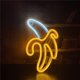thumbnail image 4 of Cadena de luces colgantes de neón con forma de plátano, 47 x 32 cm, funciona con USB o pilas, para el hogar, el dormitorio, el bar, el restaurante, Navidad, fiesta de cumpleaños, regalo de Navidad, 4 of 5