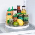 thumbnail image 2 of Tocadiscos para nevera, organizador para almacenamiento de refrigerador, 11 pulgadas, color blanco, 2 of 5