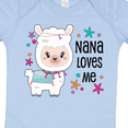 thumbnail image 4 of Inktastic Nana Loves Me Cute and Happy Llama Boys or Girls Baby Bodysuit, 4 of 5