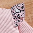 thumbnail image 3 of Okbabeha Daddys Girls Baby Clothes Newborn Infant Ruffle Ribbed Long Sleeve Romper Leopard Jumpsuit Bodysuit Summer Outfit, 3 of 8