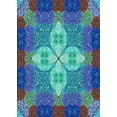 thumbnail image 1 of Ahgly Company Indoor Rectangle Patterned Dark Turquoise Green Area Rugs, 8' x 12', 1 of 6