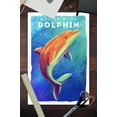 thumbnail image 3 of Bottlenose Dolphin, Vivid Series (12x18 Wall Art Poster, Room Decor), 3 of 3