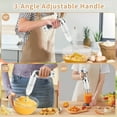 thumbnail image 4 of Cordless Hand Blender 4-in-1 Rechargeable Immersion Handheld Blender, 21 Variable Speeds, 3-Angle Adjustable with 700ml Chopper, 700ml Beaker, Egg Whisk and Beater for Smoothies, Soup, Baby Food, 4 of 7
