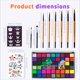 thumbnail image 5 of Kit de pintura facial Psittazze 54 colores con plantillas y pinceles, 5 of 7