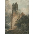 thumbnail image 2 of John Sell Cotman 11x14 Gold Ornate Wood Frame and Double Matted Museum Art Print Titled - A Castle Tower (Caernarvon Castle), 2 of 4
