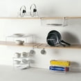 thumbnail image 2 of Home Basics 3 Tier Vinyl Coated Steel Corner Organizing Storage Rack, White, 2 of 6