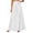 *White, variant on VBVC Women's Tie Waist Wide Leg Palazzo Pants, Flowy Wrap Maxi Skirt Pants For Women, Ladies' Casual Summer Beach Trousers with Pockets,Black,S-2XL