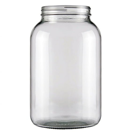 One Gallon Wide Mouth Glass Jar (No Lid)