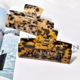 thumbnail image 2 of Pinzas para el pelo, pasadores de plátano grandes de 4 pulgadas para el pelo de tortuga, pinzas de mandíbula francesas acrílicas para mujeres y niñas, accesorios para el cabello con estampado de leopardo para cabello grueso, 2 colores disponibles (2 paquetes) Vhermosa CZJP-HY64, 2 of 7