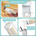 thumbnail image 4 of Bombilla LED TJOY G9, 4 W, 3000 K, luz blanca suave y cálida, 450 lm, 120 V, paquete de 6, 4 of 7
