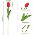 thumbnail image 6 of 10pcs Artificial Tulip Flowers, Real Touch Fake Flowers Bulk for Mothers Day Home Office Centerpiece Indoor Outdoors Spring Easter Decorations, 6 of 6