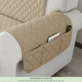 thumbnail image 5 of CHUN YI 1 Piece Sofa Couch Cover 6 Pockets with Elastic Straps Slipcover (Armchair, Sand), 5 of 7