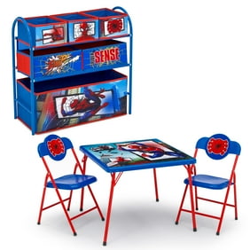 Marvel Spider Man 3 Piece Square Table And Chair Set Walmart Com