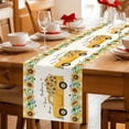 thumbnail image 5 of Yellow Sunflowers Table Runner 70 Inches, Summer Spring Botanical Truck Bees Check Bed Runner Dresser Scarves Tabletop for Indoor Outdoor Parties/Ceremony/Banquet, 13" x 70", 5 of 9
