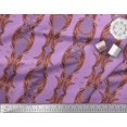 thumbnail image 2 of Soimoi Rayon Fabric Stripe & Ogee Damask Fabric Prints By Yard 56 Inch Wide, 2 of 3