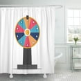 thumbnail image 1 of Cortina de Ducha ABPHQTO Premio Blanco Rueda de la Fortuna Lucky Roulette Win 160x180 cm, 1 of 1