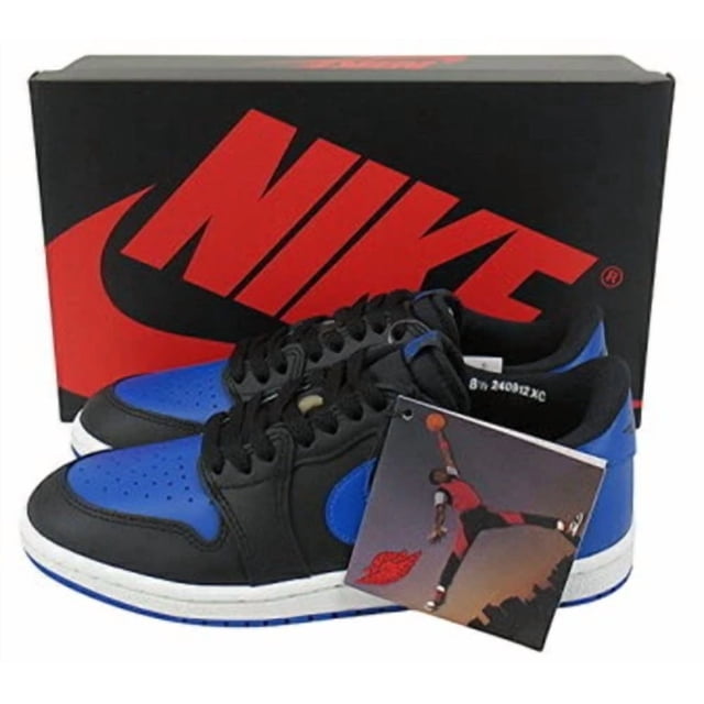 Ni - ke Ni - ke Air Jordan 1 AJ1 Low Cut Sneakers IB1981-004 Color Black Size US 8.5
