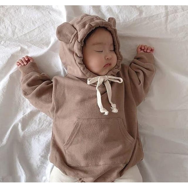 Justaucorps pour Tout-Petits / Bébés avec Oreilles d'Ours et Capuche