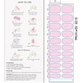thumbnail image 3 of Zhangyh Gel Nail Stickers, Nail Wraps, UV Press On Gel Nail Stickers Wraps for Women Valentine’s Day, Christmas Salon Nail Art ﻿, 3 of 5