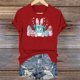 thumbnail image 4 of Mujeres Manga Corta de Verano Tops Día de San Valentín Impreso Cuello Redondo, Camisa de Moda Casual Blusa, 4 of 6