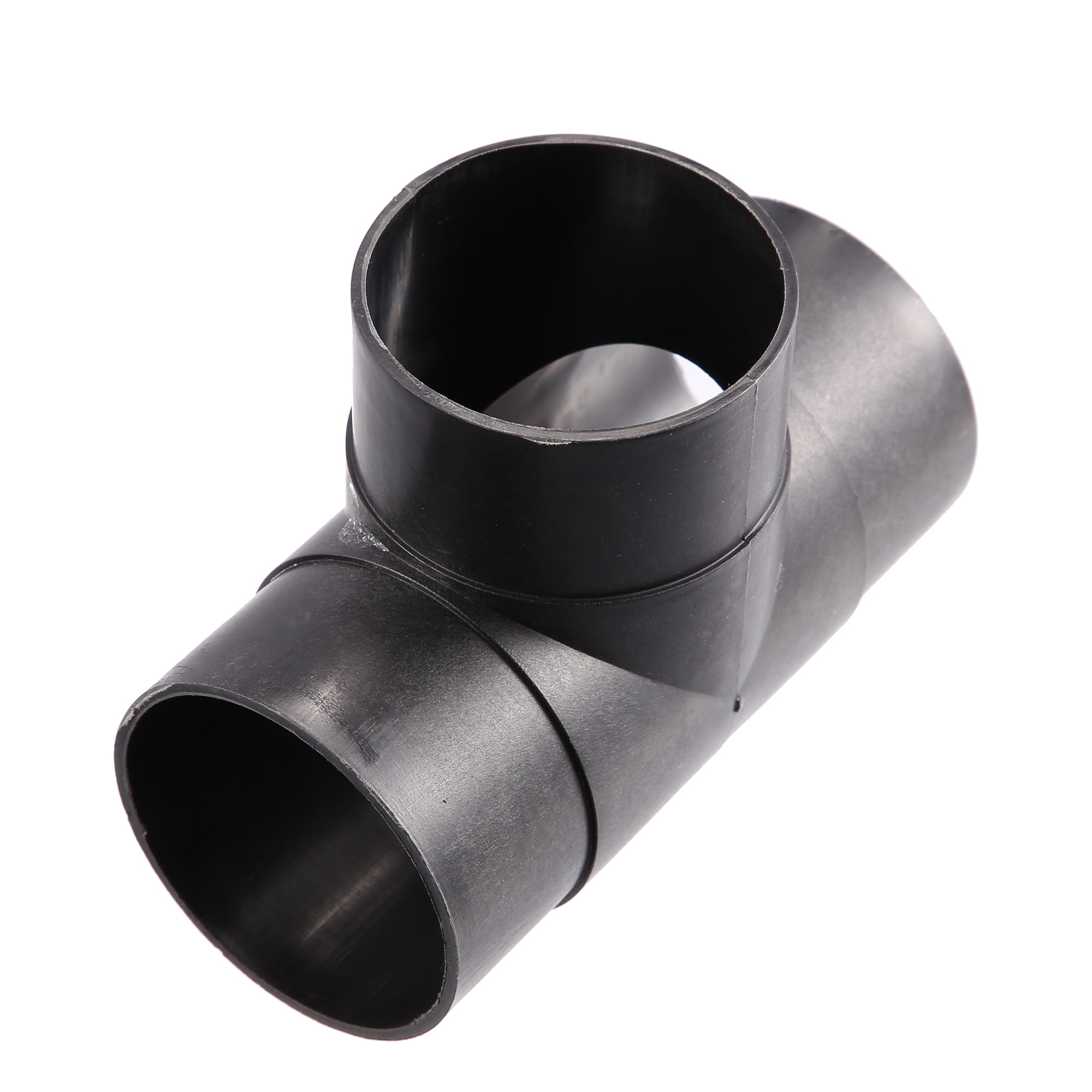 Unique Bargains 1 Set 75mm Auto Heater Duct Kit with Outlet Connector Air Vent Outlet Hose Clips Black Suit T Shape Pipe