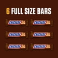 thumbnail image 3 of Snickers Full Size Chocolate Candy Bars - 11.16 oz (6 Pack), 3 of 9