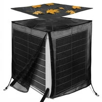 Outdoor Air Conditioner Cover for Outside Unit, Waterproof AC Protector with Adjustable Opening, Bug Screen and Mesh Ventilation, Fits 28 x 28 x 32 in HVAC Units, Quality Oxford Fabric