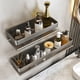 thumbnail image 4 of Estante de baño negro sin perforación, organizador de maquillaje, estante de esquina Mental, estante de almacenamiento de champú, estante de pared de ducha, baño 811780, 4 of 4