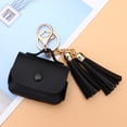 thumbnail image 2 of Milisten 1pc Leather Wireless Earphone Protective Case Earphone Shell Cover Compatible for AirPods Pro 3 (Cover + Tassel Black), 2 of 5