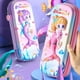 thumbnail image 2 of Estuche de lápices de sirena tridimensional 3D, caja de plástico EVA con dibujos animados, caja de papelería para estudiantes, suministros escolares, caja de almacenamiento, regalos para niños hola suerte  unisex, 2 of 2