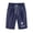 Navy, variant on HomeGardon Shorts for Women Fashion Women Short Printed Tight High Waist Pocket Elasticity Sports Half Shorts Pants Features,S-XXL