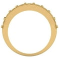 thumbnail image 5 of 0.81 ctw Wedding Band for Women - 14K Yellow Gold Simulated Yellow Diamond Stackable Eternity Ring, 5 of 6