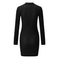 thumbnail image 3 of Sngxgn Long Sleeve Midi Dress Casual Loose Flowy Dresses(Black,M), 3 of 7