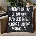 thumbnail image 5 of Set of 2 18x18in Throw Pillow Covers - Playful Finnish Text Design Perfect for Couch Bed or Car - Stylish & Fun Home Decor, 5 of 8