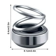thumbnail image 3 of Todaioua Solar Rotating Car Perfume Aluminum Alloy Air Freshener Accessories with 360-Degree Aroma Diffusion and Long-Lasting Fragrance Silver, 3 of 3