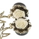 thumbnail image 4 of 1 par de pendientes colgantes de gorrión de aleación de bronce vintage Blanco 16mm, 4 of 8