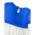 thumbnail image 4 of Dash of Glitter Girls Winter Blue & Cream Long Sleeve Two Piece Pant Set Outfit, Sizes 2T-10, 4 of 4
