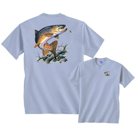 Brown Trout Going for Lure Fishing T-Shirt (Best Places To Go Fishing In Nj)