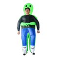 thumbnail image 2 of Kostum Tiup ET Alien anak-anak Dewasa Gaun Setelan Anime Kostum Cosplay Pesta Halloween Pria Wanita Anak laki-laki Perempuan, 2 of 3