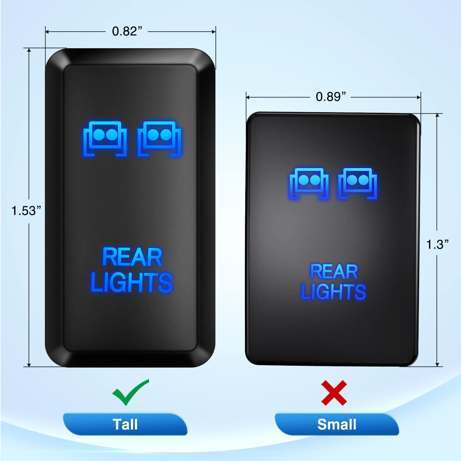 Amazon.com: GOOACC Zombie Lights Push Button Switch 12V ON