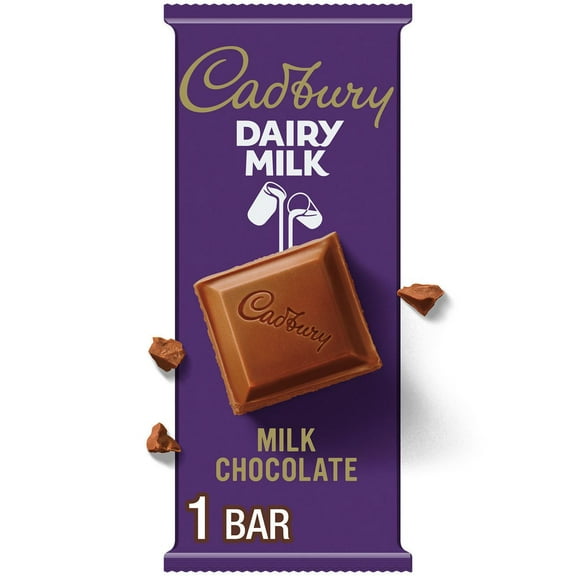 Cadbury Dairy Milk Milk Chocolate Candy Bar, 3.5 Oz - Pack of 2