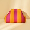 thumbnail image 3 of JWZZYD Striped Snap Shut Makeup Bag for Women, Snap Woven Clutch Cosmetic Pouch, Large Capacity Wide Open Knit Dumpling Bag for Travel & Everyday Organizer, 3 of 8