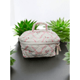 thumbnail image 3 of RDRKR Flexistash Cotton Quilted Makeup Bag Set, 3 Pcs Cotton Floral Makeup Bag, Large Toiletry Travel Cosmetic Bag for Women  Pink, 3 of 5