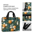 thumbnail image 4 of FORMRS 16" Laptop Bag Carrying Sleeve Case with Handle Travel Shoulder Briefcase, Green Floral Orange, 4 of 8