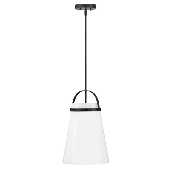 83053BK Lark Tori - 1 Light Pendant In Transitional and Modern Style-19 Inches Tall and 11.5 Inches Wide-Black Finish