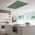 thumbnail image 3 of Dark Green Burlap Texture Magnetic Fluorescent Light Covers for Ceiling Lights 2x4Ft, Farmhouse Vintage Green Office Classroom Kitchen Drop Ceiling Light Covers Lighting Filters Shade Panel 3 Packs, 3 of 9