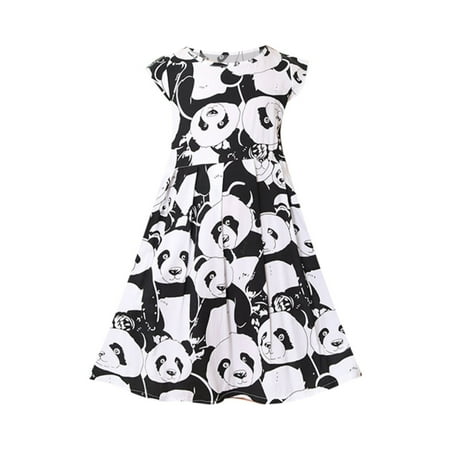 

HTGFGMGW Summer Dresses for Girls s Casual Dress Summer Scoop Neck Sleeveless Suspender Blue Floral Flowy Print Plain Sundress Dress Toddler Girl Dress Baby Flower Girl Dress White