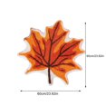thumbnail image 3 of Deeceymbur Thanksgiving Maple Leaf Bath Mat Orange Non-slip Bathroom Rug Halloween Fall Decor Shower Entryway Floor Mat, 3 of 8
