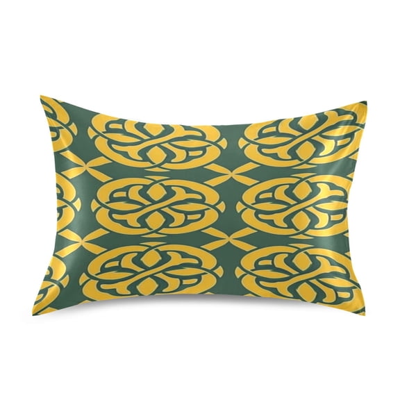 Celtic Knots Satin Pillowcase 20''x26'' Double-Sided Print Soft Wrinkle Resistant